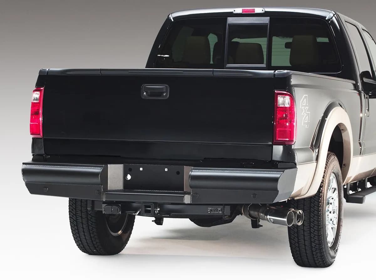 9915 F250/F350 sd Rear Elite Ranch Bumper Matte Black