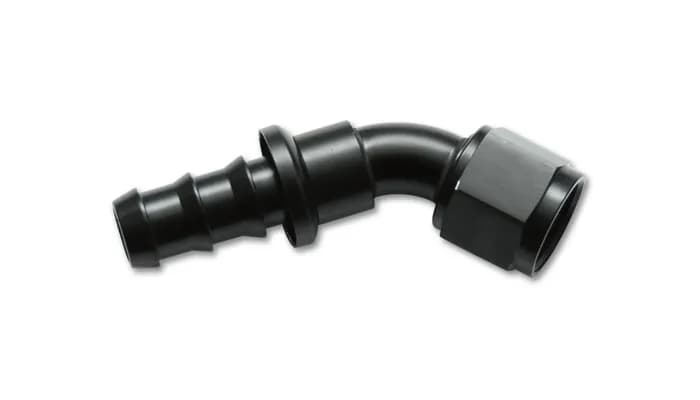 Vibrant Performance - 22408 - Push-On 45 Degree Hose End Elbow Fitting; Size: -8AN