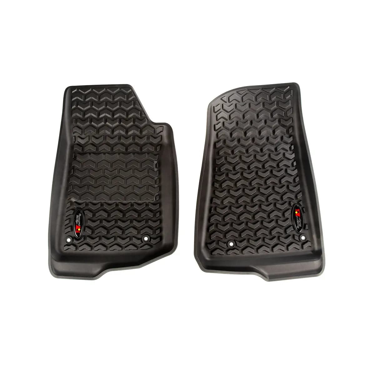 All Terrain Floor Liner Front Pair Black; 1819 Jeep Wrangler/Gladiator