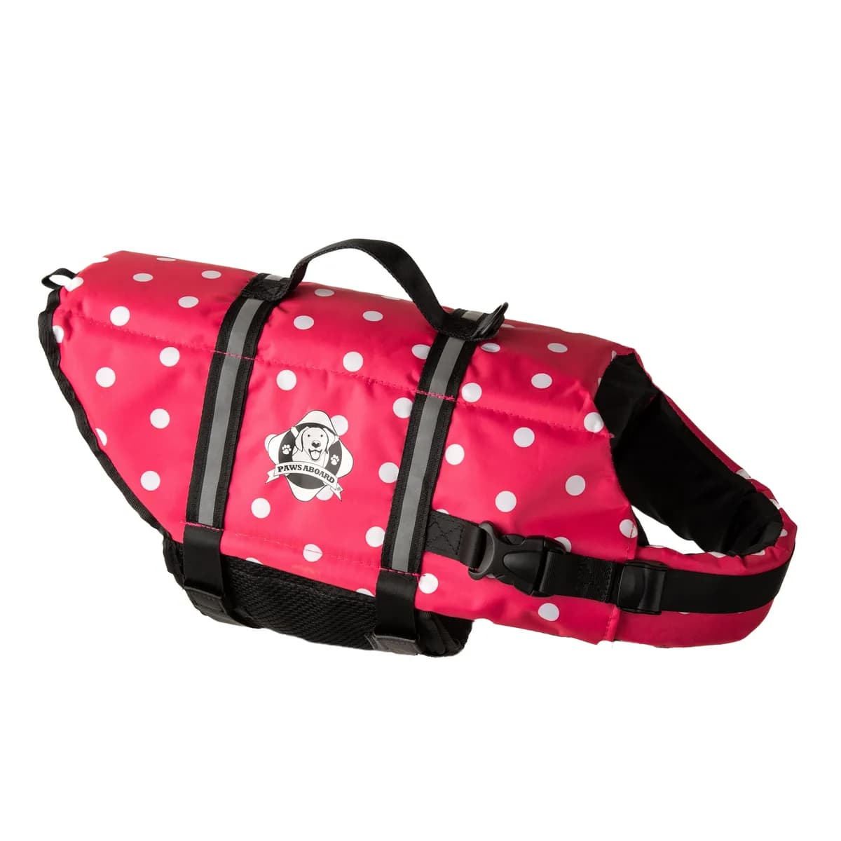 Xxs Pink Polka DOT Nylon Dog Life Jacket