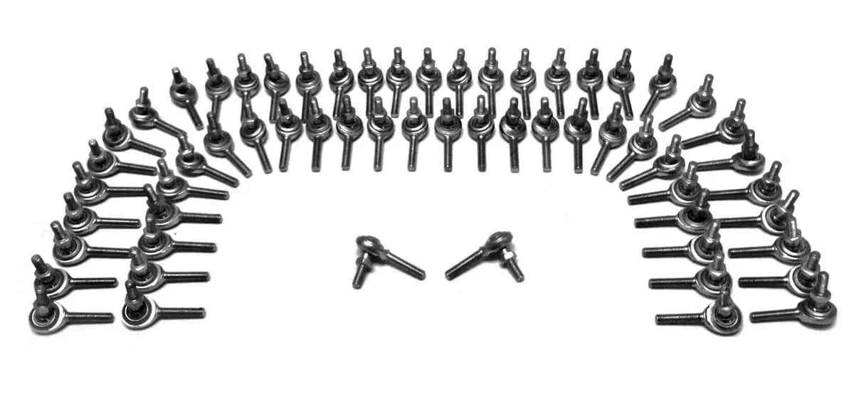 Steinjäger Inch Male Rod Ends 1/2-20 RH Studded Steel Housing, 2 Piece 60 Pack