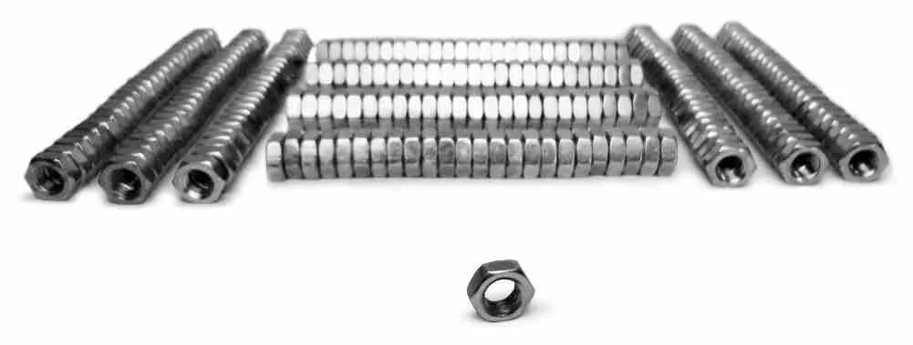 Steinjäger Nuts Bulk Jam Fasteners, Bulk 3/4-16 LH 300 Pack Grade 5 Plated Zinc Silver