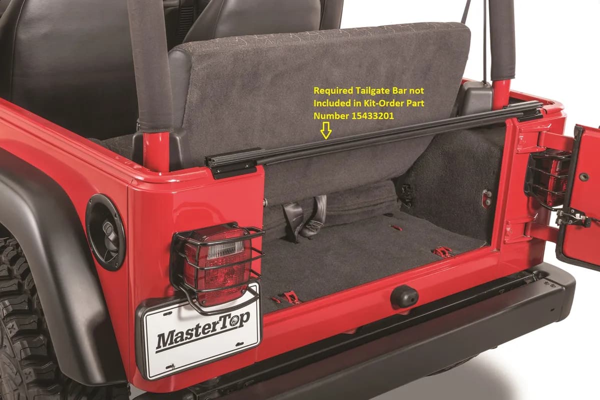 Jeep YJ Tonneau Cover For 92-95 Wrangler YJ Black Diamond MasterTop