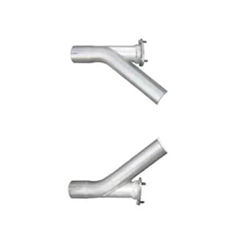 Xchange Dump Legs Intermediate Pipe 2.5 in Hardware Incl Natural 409 Stainless Steel Pypes Exhaust