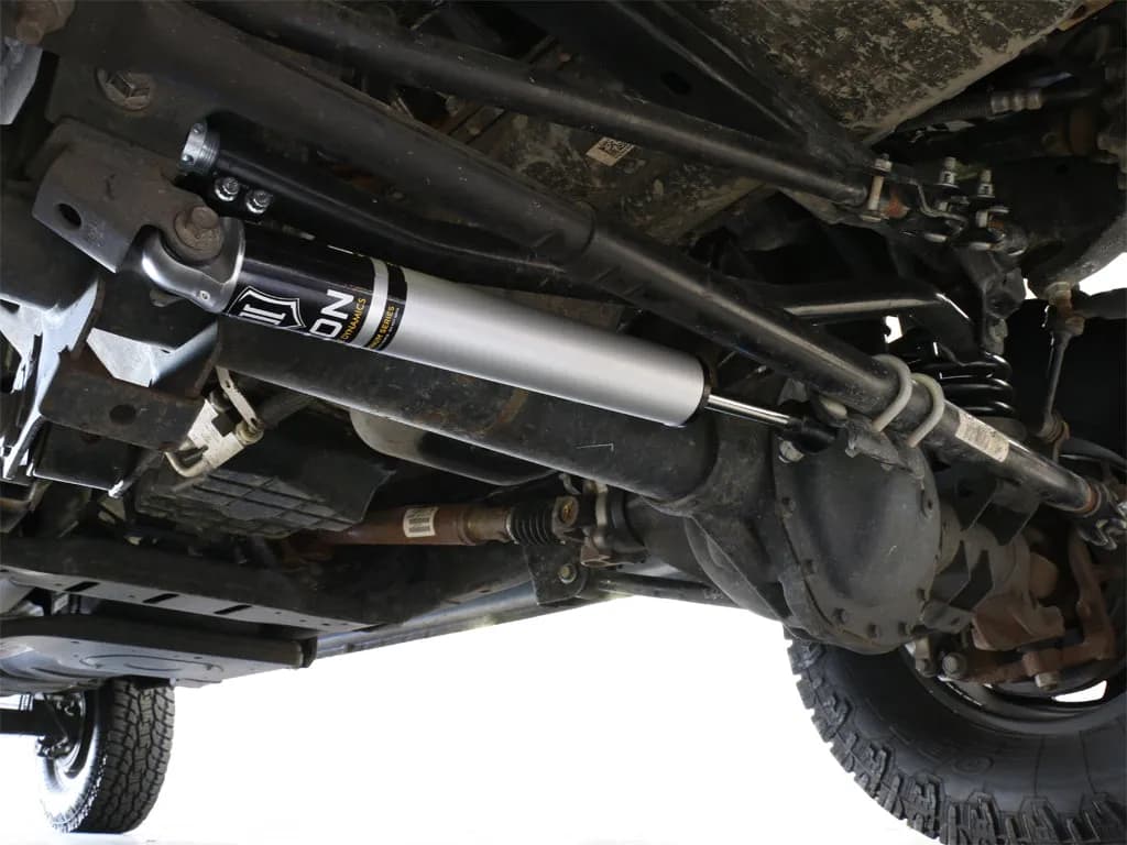 ICON 2009-2026 Ram 2500/3500 HD, V.S. 2.0 Aluminum Series, Steering Stabilizer Shock, Stock Replacement, Internal Reservoir