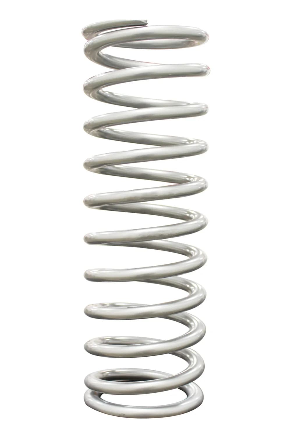 QA1 14HT350 Spring, Cr-Si High Travel 2-1/2 Id 14 X 350 Lbs/In. Silver Pwdr Coat