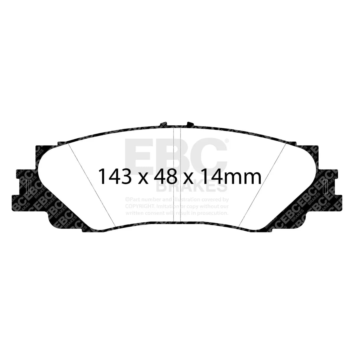 Extra Duty Orangestuff Pad and USR Rotor Kit; Front and Rear Pad Rear Rotor;