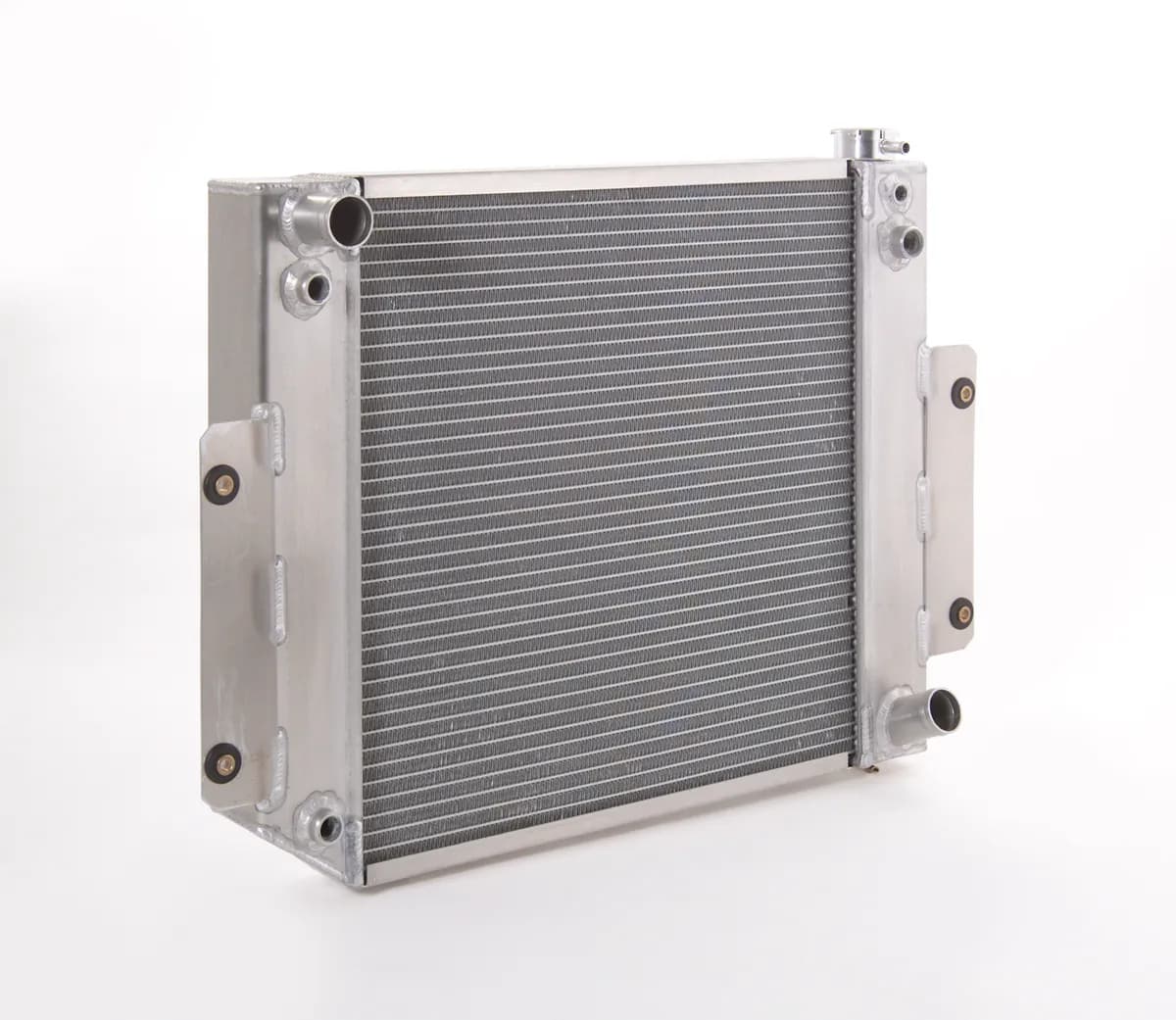 Radiator Factory-Fit Polished Finish for 70-86 Jeep CJ/Scrambler w/Std Trans Be Cool Radiator