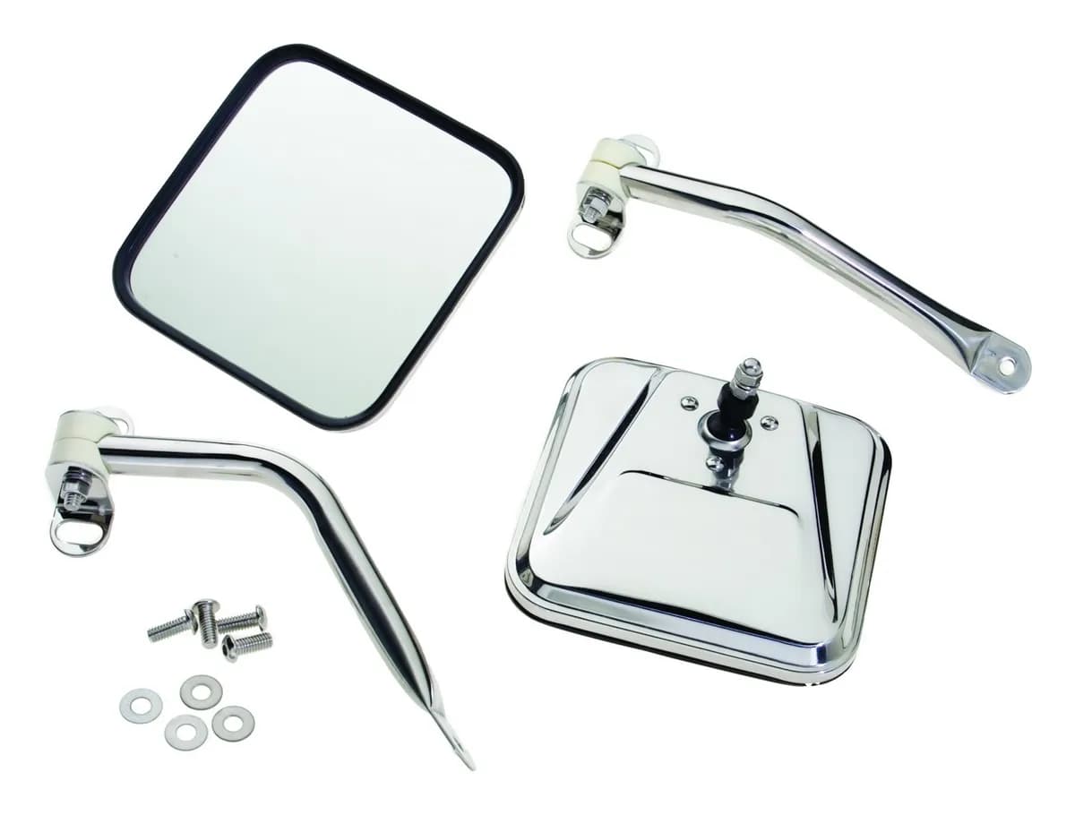 Mirror Kit 1987-1995 YJ Wrangler;1976-1983 CJ-5;1976-1986 CJ-7;1981-1986 CJ-8;