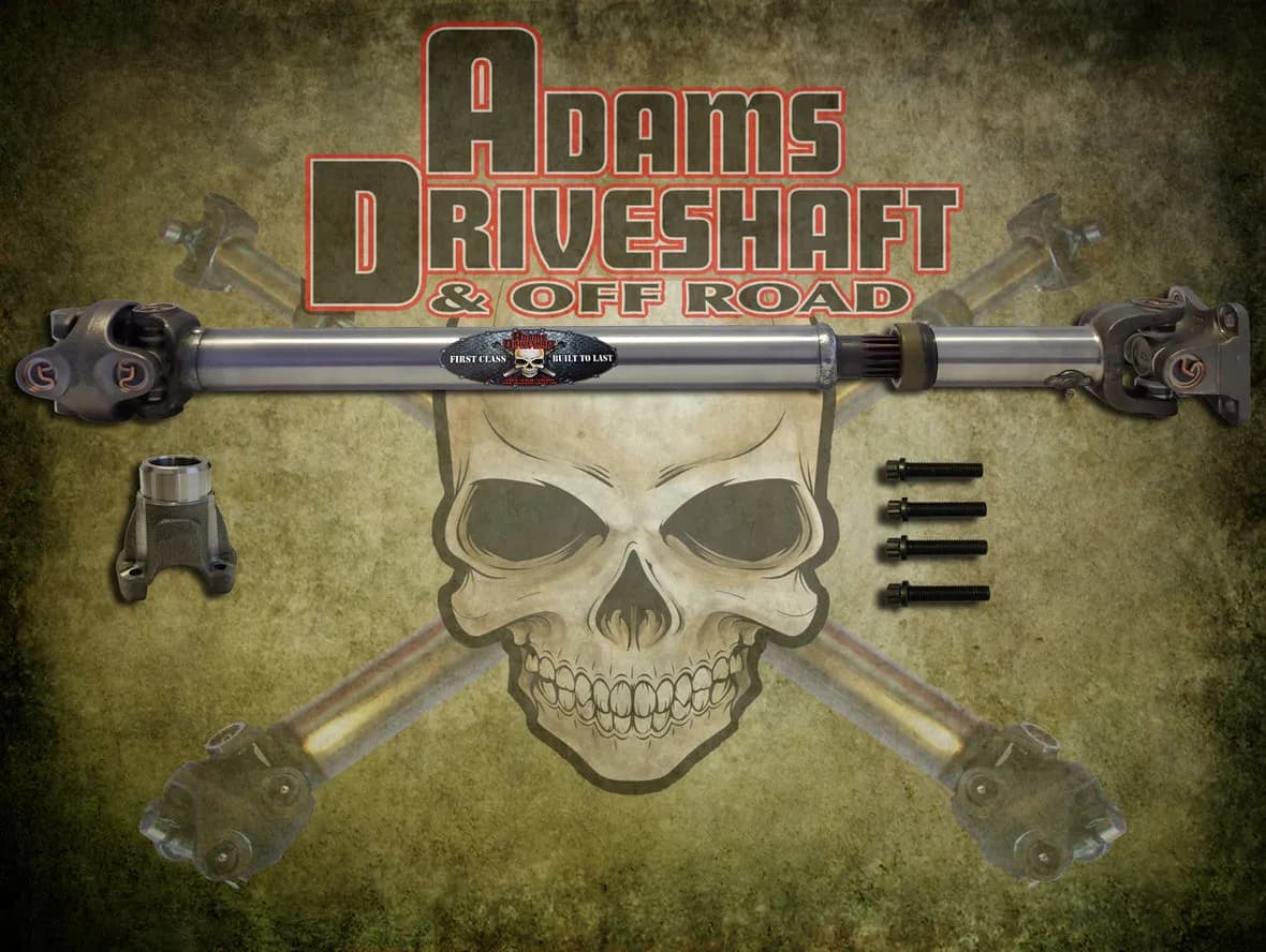 Adams Driveshaft JL (Rubicon - Sport - Sahara) Front 1310 cv Driveshaft OEM Flange Style [extreme Duty Series]