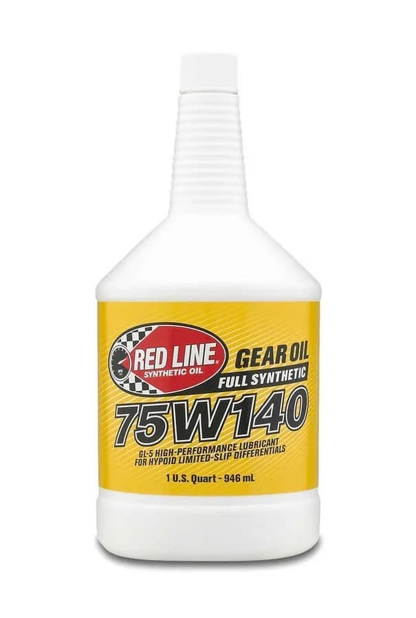 75W140 Gear Oil Synthetic GL-5 Differential Gear Oil 1 Quart Red Line Oil