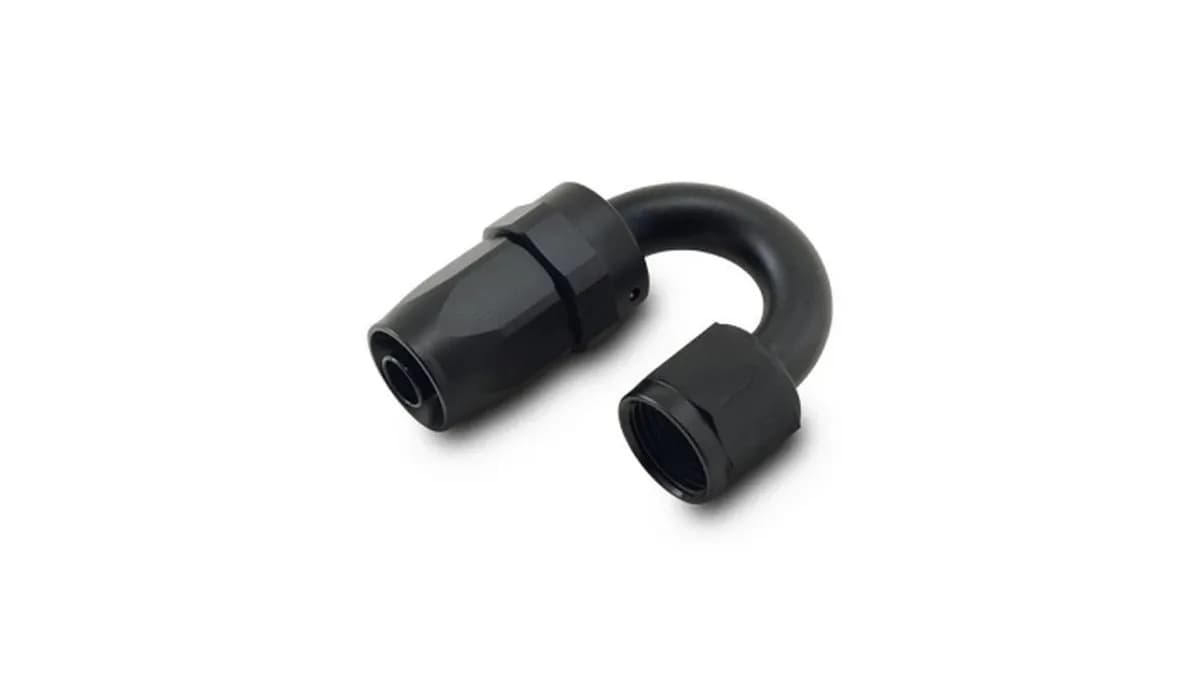 Vibrant Performance - 21806 - Swivel Hose End Fitting, 180 Degree; Size: -6AN