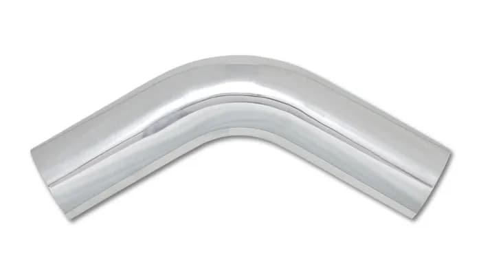 60 Degree Aluminum Bend; 4 in. O.D.; 4.625 in. Centerline Radius; 5.5 Leg Length From Tangent; 1.8MM Wall Thickness; 6063 Aluminum; Polished;