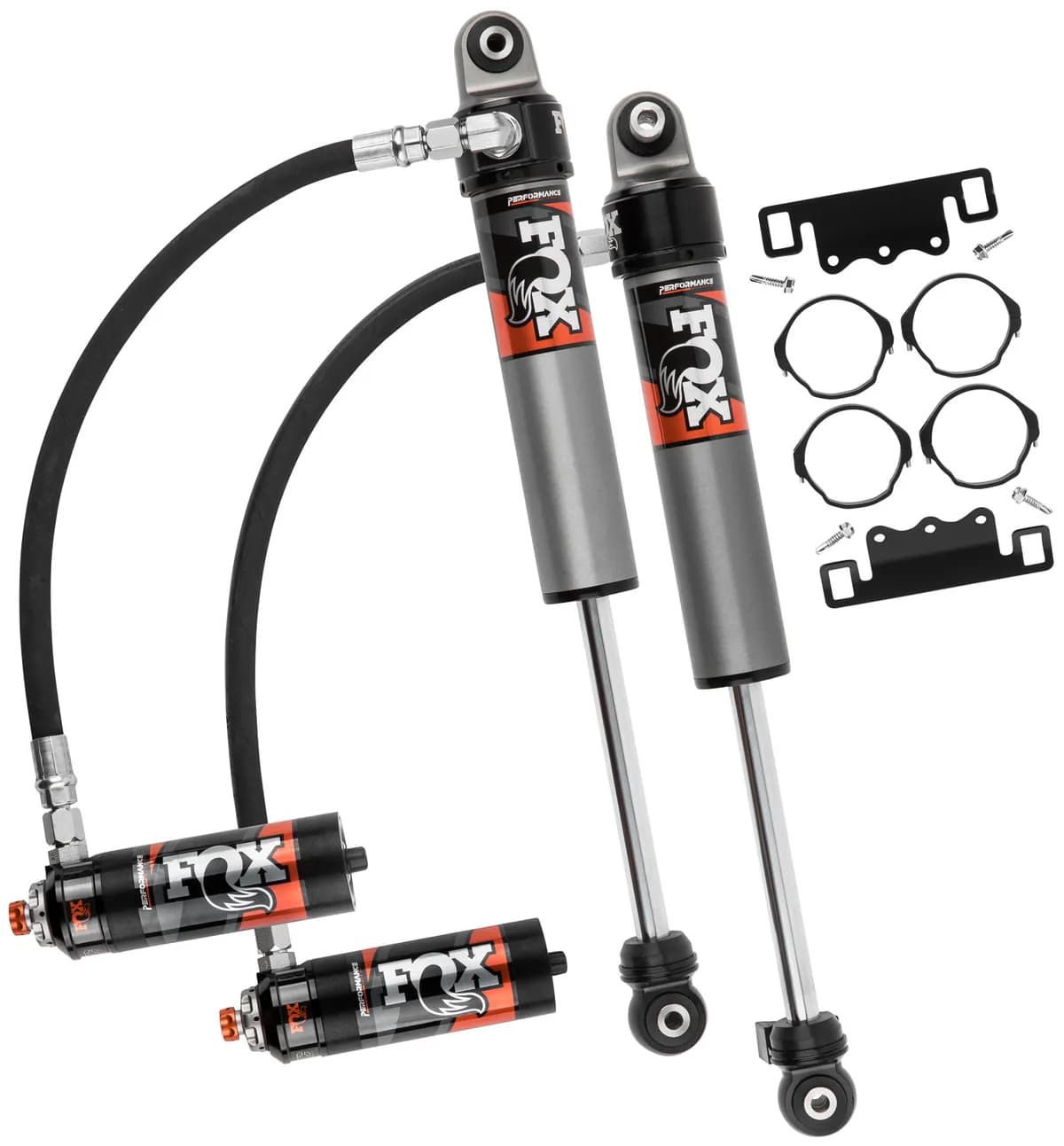 18-Up Jeep JL No Mojave Front Performance Elite 2.5 Remote Reservoir 0-1.5 Inch Lift Dual Speed Compression Adjuster Fox Offroad Shocks