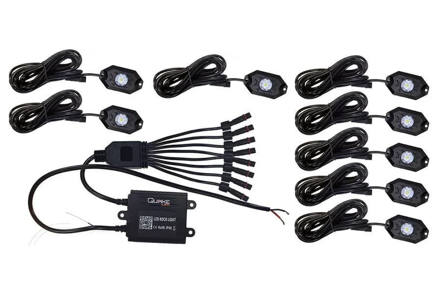 Quake LED RGBW Rock Light Kit - 8 Pods