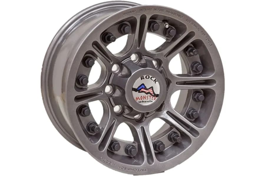 Hutchinson Rock Monster Beadlock Wheel 17x8.5 8x6.5 Argent