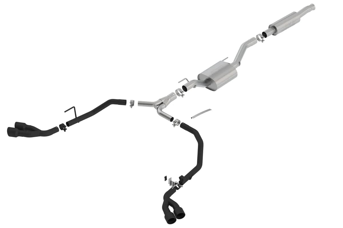 Gladiator JT 2020 3.6l V6 At/Mt AWD 4dr 2.75in 2in Stype Ceramic Black Tailpipe & Tips