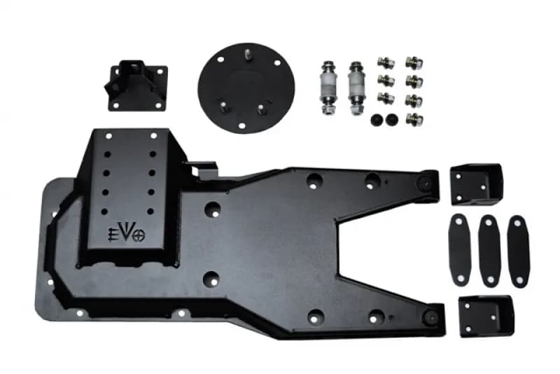 0718 Wrangler Pro Series Hinged Gate Tire Carrier Black Powdercoat Steel For 37 Inch Tire