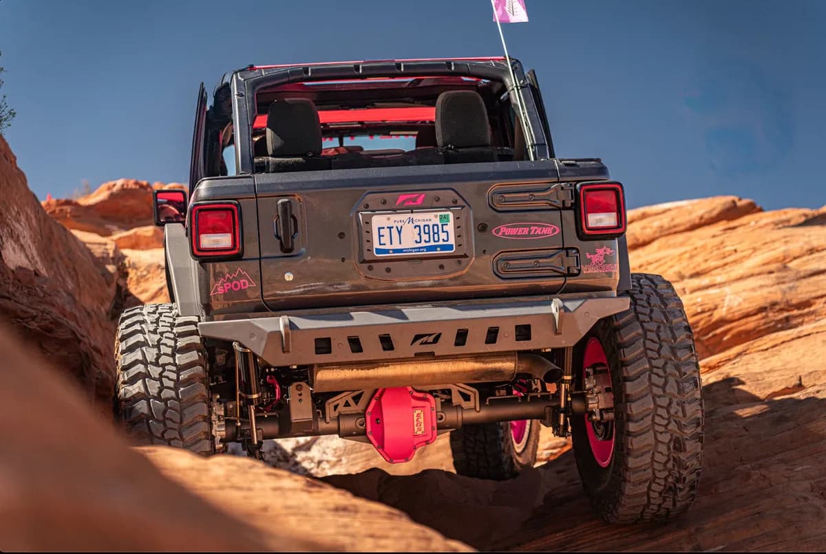 Motobilt Crusher Rear Bumper - Bare Steel - JL