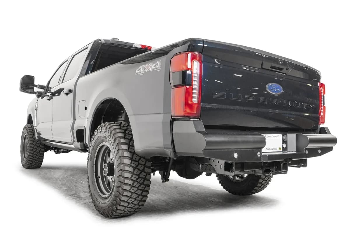 23c F250/F350/F450/F550 Black Steel Elite Rear Bumper