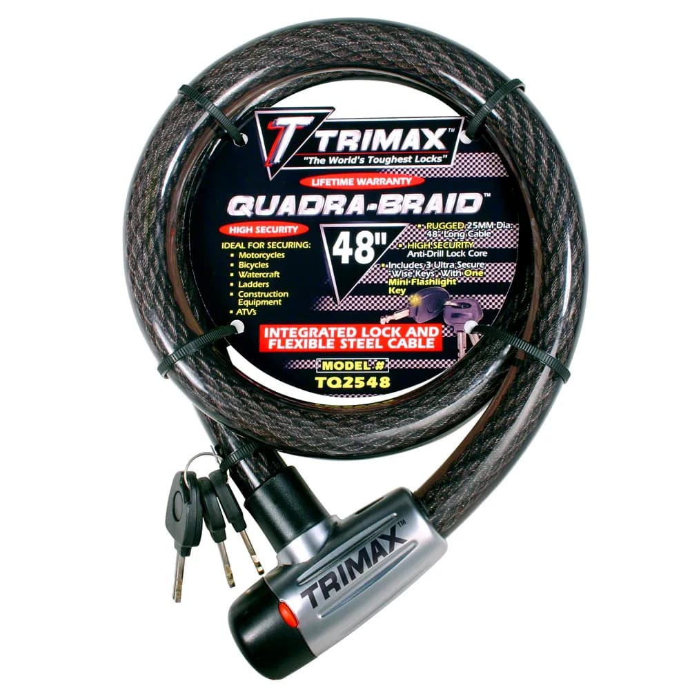 Trimaflex Integrated Keyed Cable Lock 4ft l x 25mm