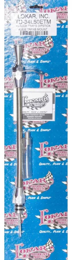 Hi-Tech Flexible Braided Transmission Dipstick; Transmount; Incl. Flexible Inner Dipstick/Funnel Adapter/Braided Stainless Outer Housing; Stainless Steel Finish;