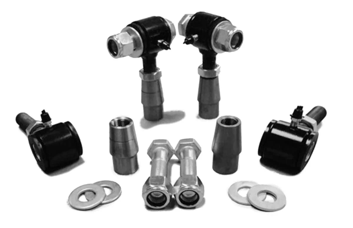Steinjäger 1.25-12 RH LH Poly Bushings Kits, Male 3/8 Bore x 1.75 Wide fits 1.750 x 0.120 Tubing Black Powdercoated Bush Housing Four Poly Ends Per Kit