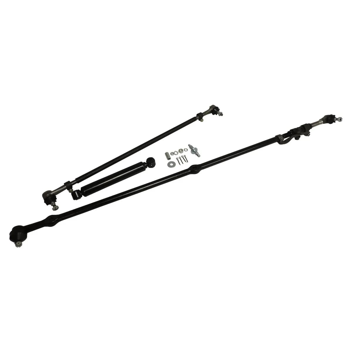 Black Steering Kit w/ Lhd;complete Steering Kit;includes All 4 Tie Rod Ends, Adjusters w/ Hardware, And a Steering Stabilizer