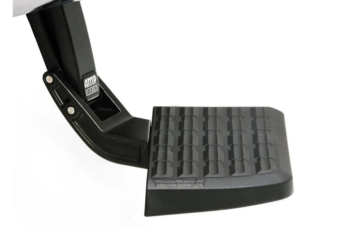 Amp Research Retractable Bedstep Bumper Step - Black