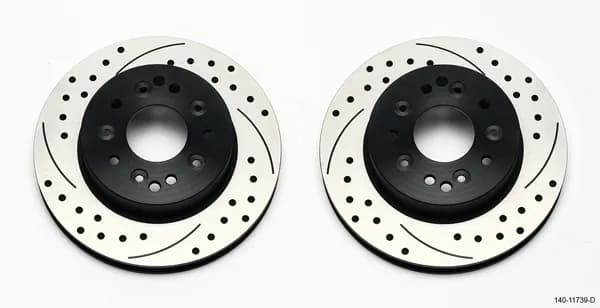 Wilwood Rotor Kit Rear-Drilled 65-82 Corvette C2C3 1Pc Rotors