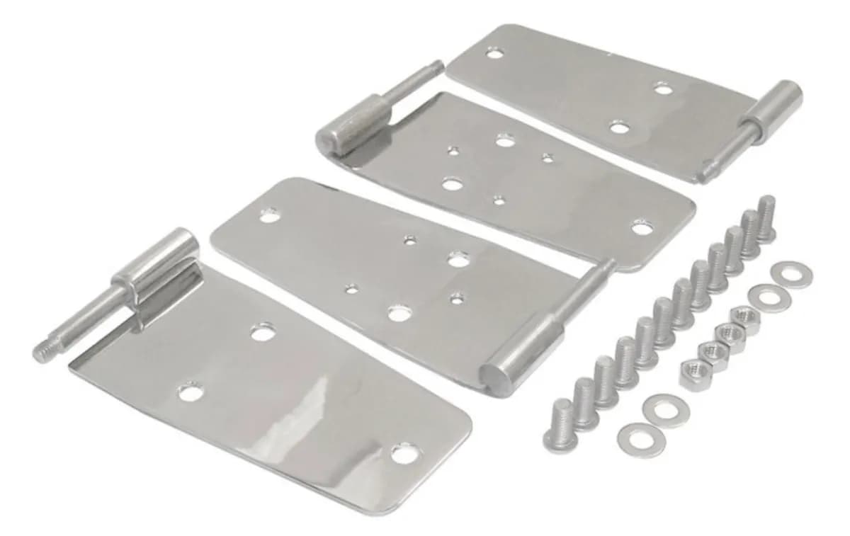 Steinjäger Doors Wrangler YJ 1987-1993 Replacement Parts Hinges Polished Stainless