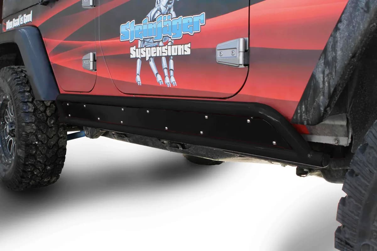 Steinjäger Armor Wrangler JK 2007-2018 Rock Sliders Phantom Frame for 4 Door Models Bare