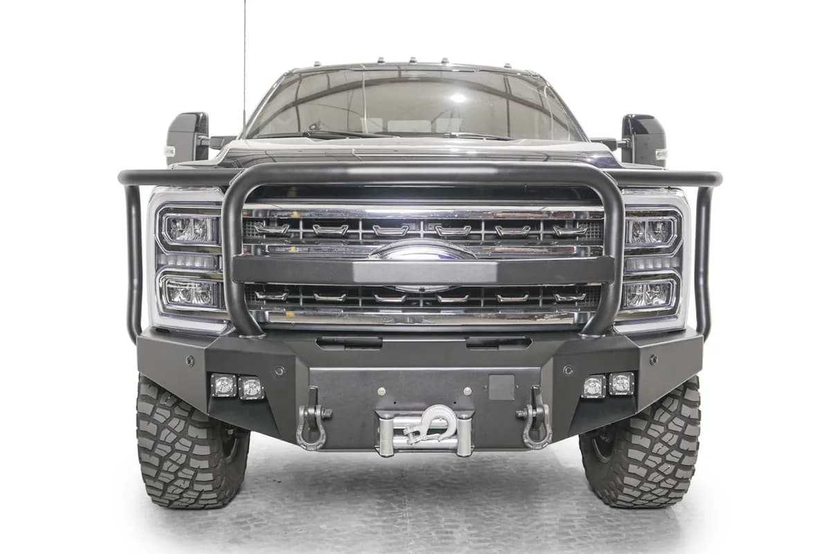 23c F250/F350 Super Duty Premium Front Winch Bumper w/ Full Grill Guard