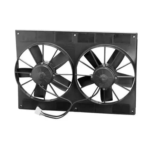 SPAL® Dual 11.00" Inch Electric Fan Puller Style High Performance 2720 CFM 5 Paddle Style blades