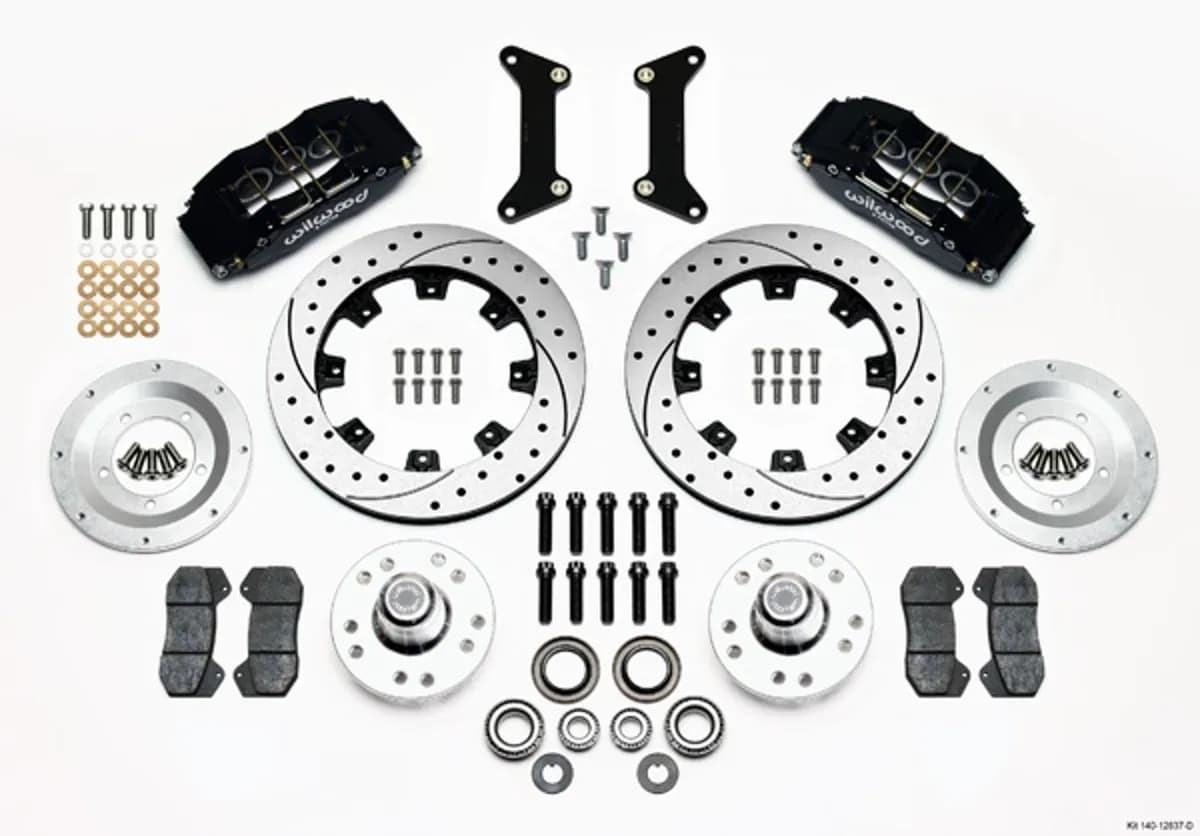 Wilwood DP6A Front Hub Kit 12.19in Drilled 79-87 GM inGin Body