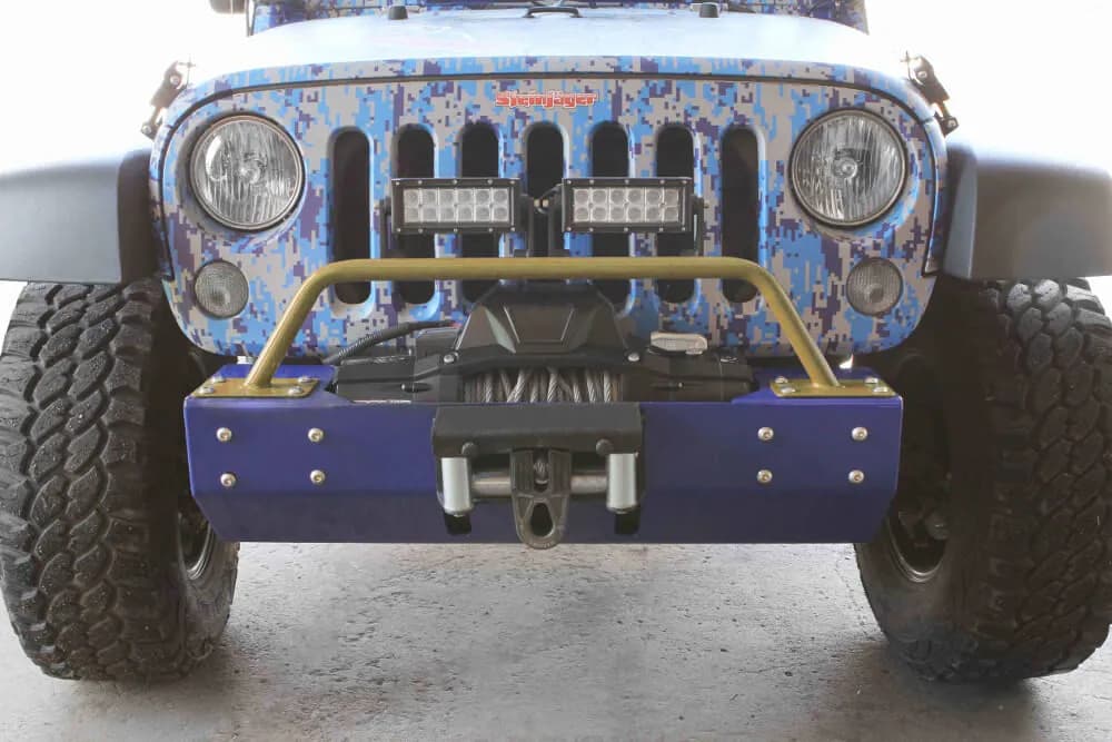 Steinjäger Bumpers Wrangler JK 2007-2018 Bumper Light Bar, Short Military Beige