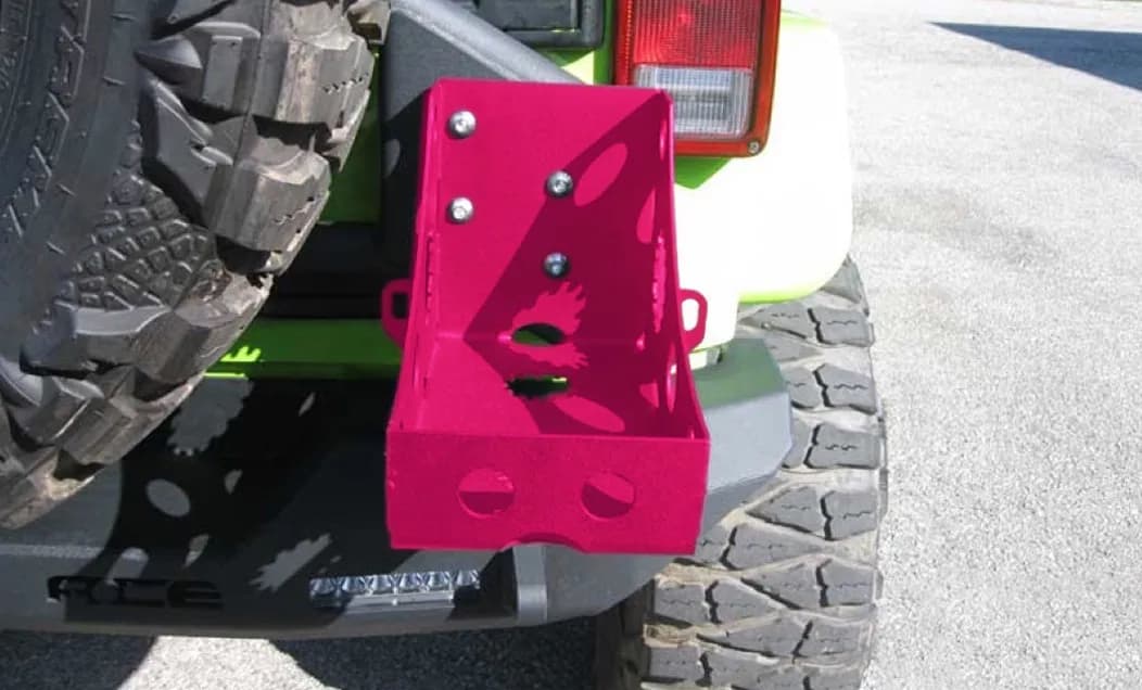 Steinjäger Bumpers Wrangler JL 2018 to Present Jerry Can Holder Hot Pink