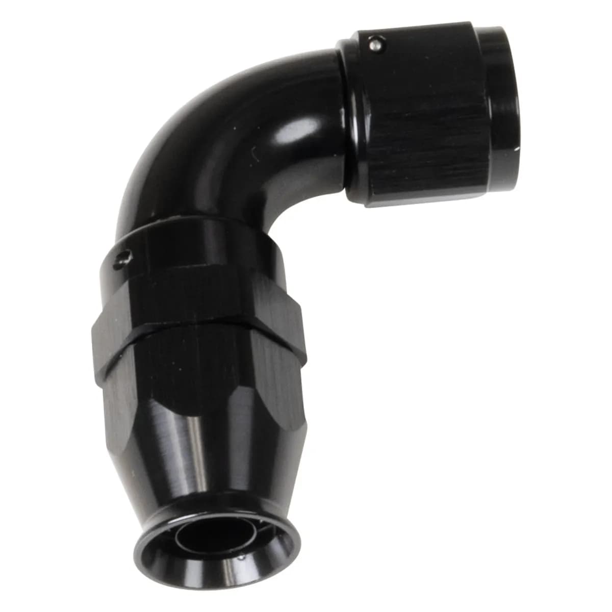 8AN 90Deg Pro Hose End PTFE Black