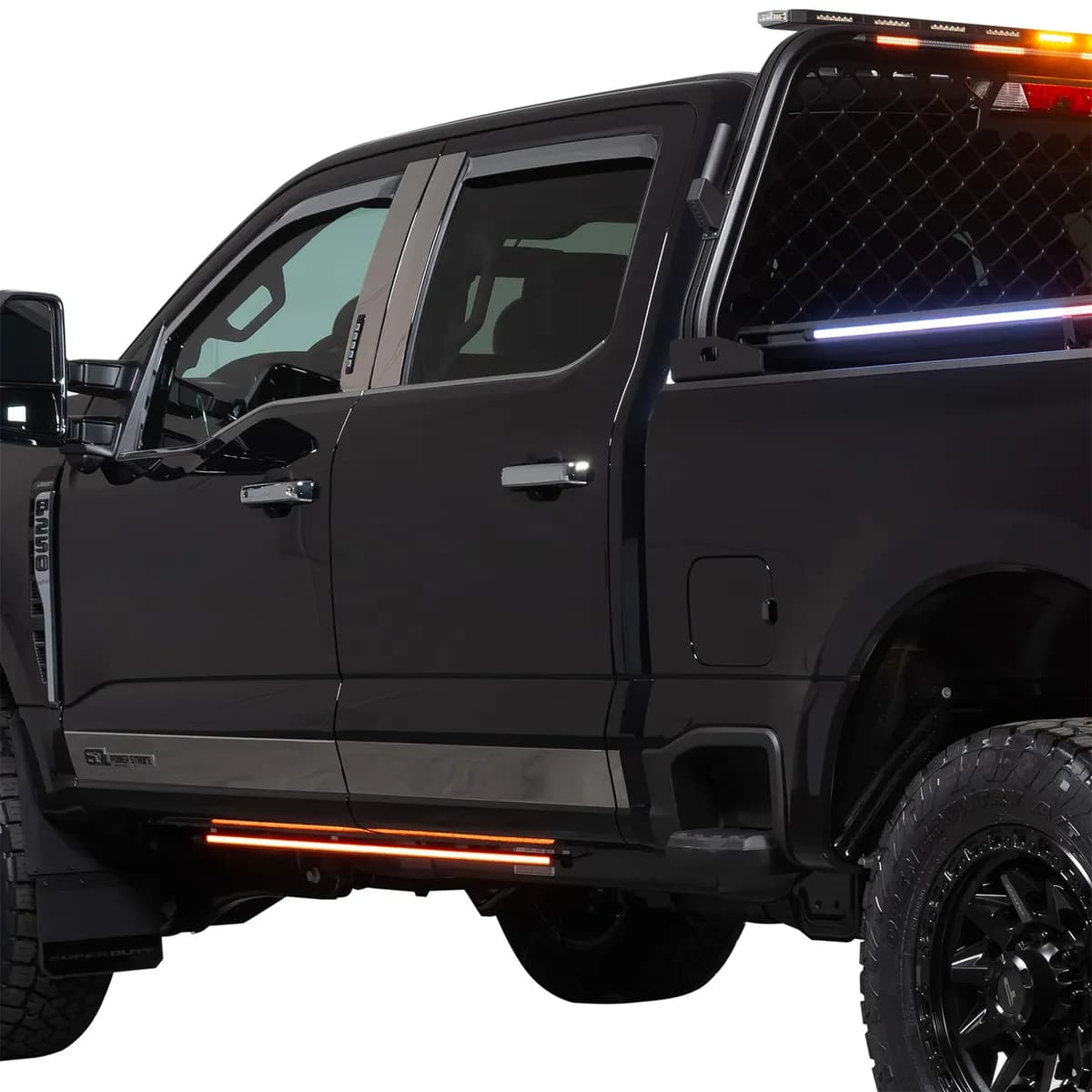 15c Silverado/Sierra 2500/3500hd Blade Rocker Kits Red & Blue W/White Override