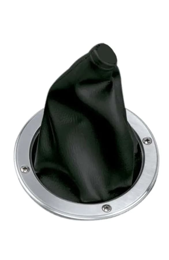 Hot Rod Shifter Boot Kit; Incl. Boot/Stainless Screws/Billet Aluminum Boot Ring;