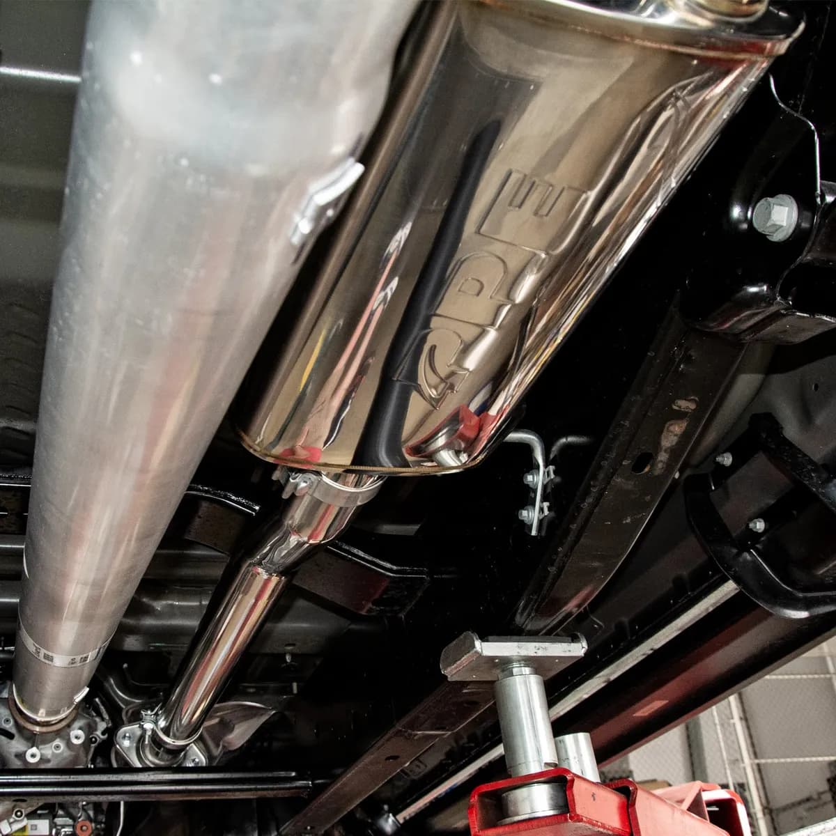 1520 Ford F150 Catback Exhaust System Polished Tube W/Black Tips