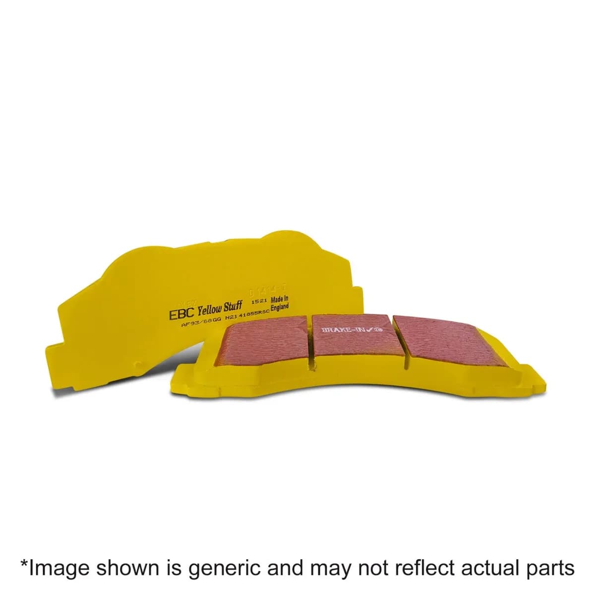 Yellowstuff Street And Track Brake Pads; FMSI Pad No. D1274; Solid; 316mm Dia.; 76mm Height; 12mm Thick; 72.1mm Center Hole Dia.; Pad Dimensions: 177 x 43 x 16mm;