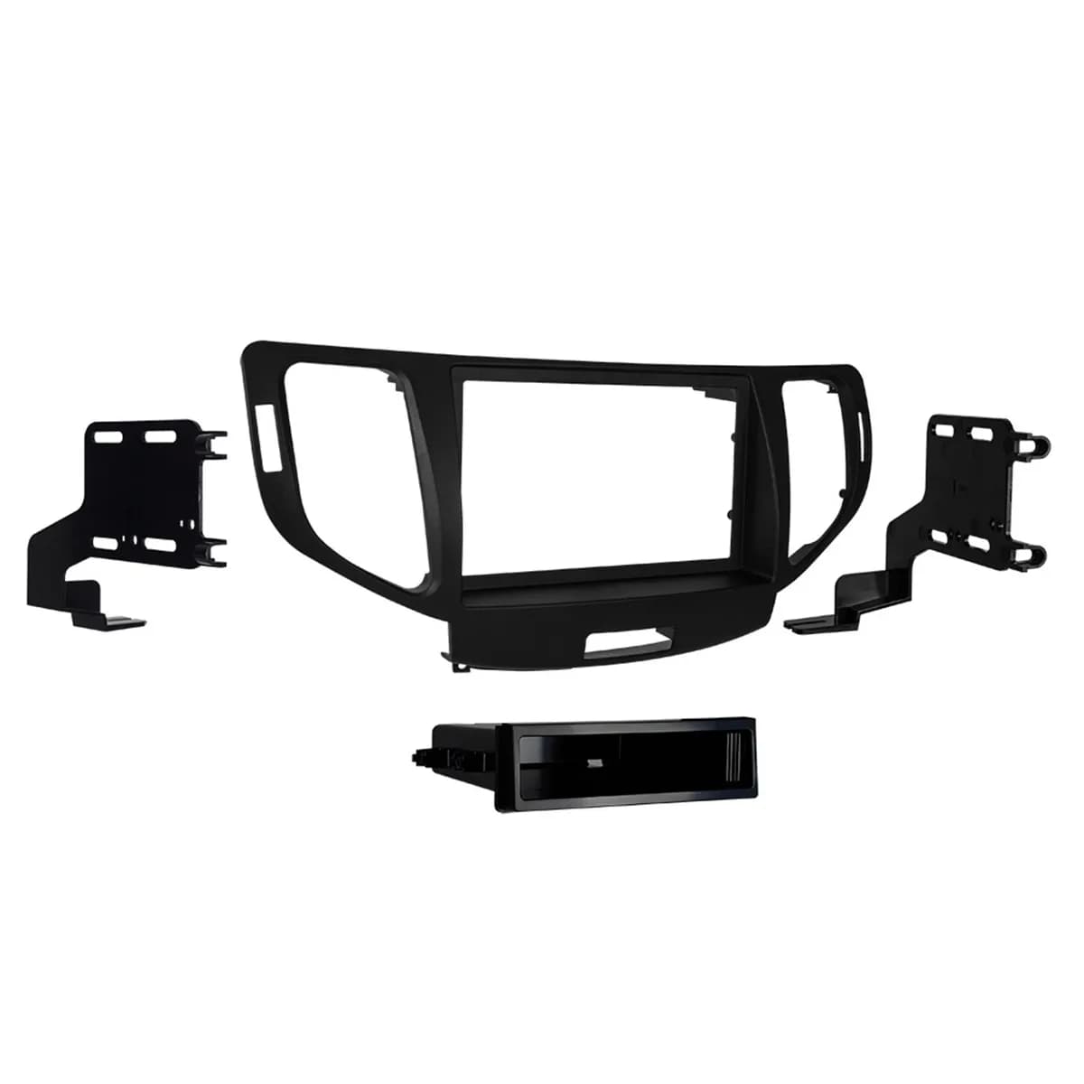 Custom Fit Mounting Kit; ISO DIN Radio Provision w/Pocket; Incl.: Radio Trim Panel/Radio Brackets/Pocket/Screws;