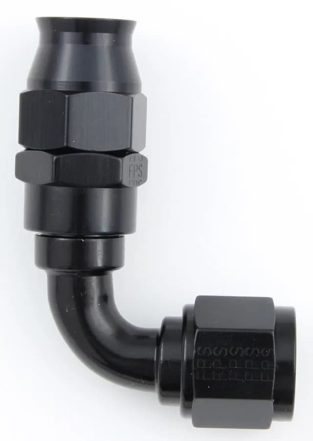 #10 Real Street 90 Deg. Hose End Black For Ptfe Hose