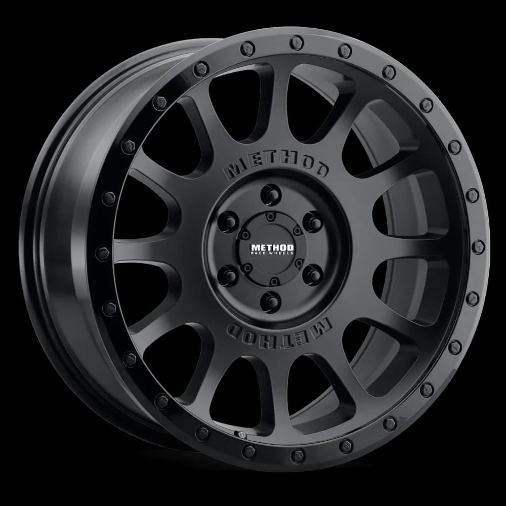 Method Race Wheels MR305 NV 20x9 18mm Offset 8x170 130.81mm Centerbore Matte Black - Gloss Black Lip MR305290871018