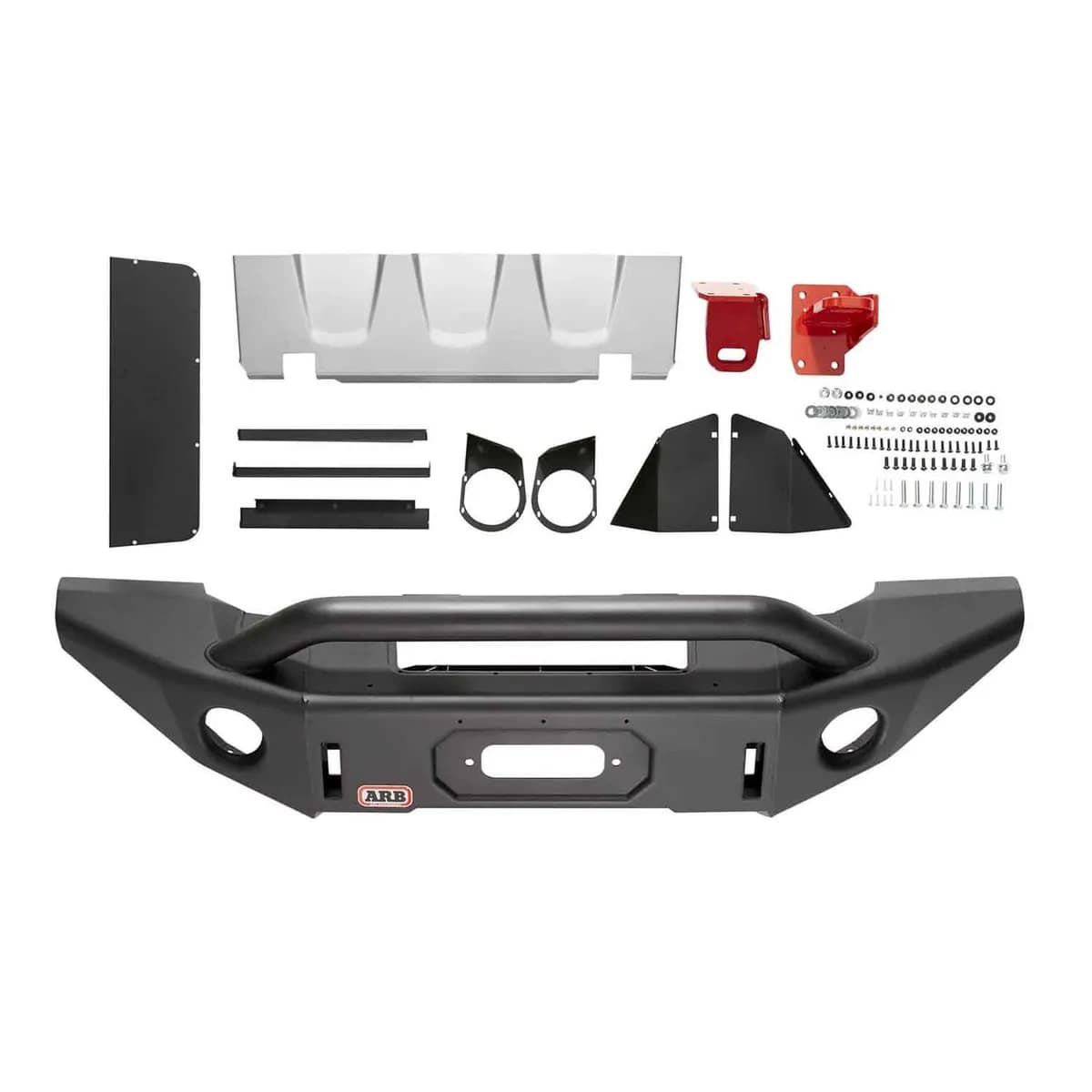 18c Wrangler Rubicon Only Winch Bumper For Vehicle W/Oe Fog Lights