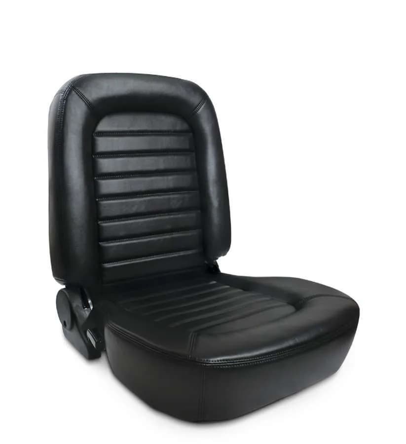 Classic W/O Headrest Low Back Black Vinyl Right