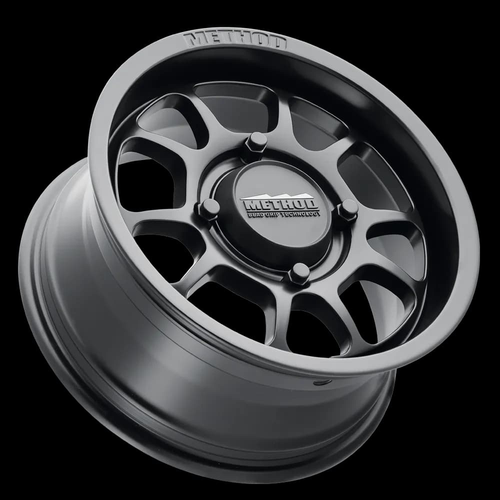 Aluminum Wheels 14x7 MR409 Bead Grip UTV Bolt Pattern 4 On 156 Offset 38 Lip Size 1.3 Matte Black MB Method