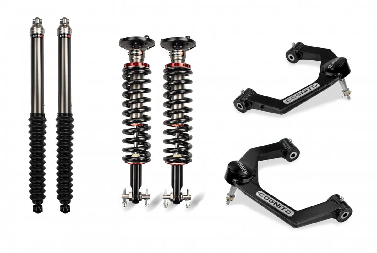 Cognito 2.5-inch Performance Leveling Kit with Elka 2.0 IFP shocks for 22-22 Ford F-150 2WD4WD