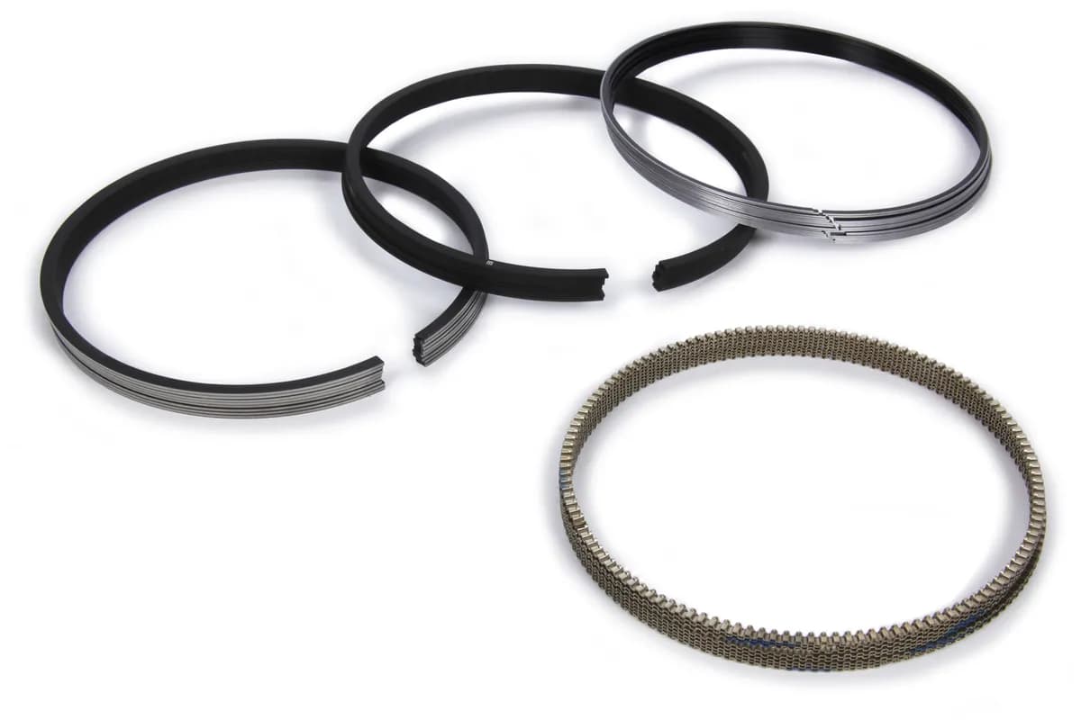 Mahle Motorsport 4140MS-112 Ring (set) - 1.0mm, 1.0mm, 2.0mm Standard Tension +.005 File Fit Rings